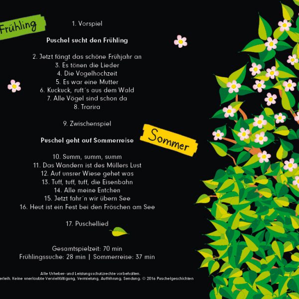 CD Puschel und die Jahreszeiten - Frühling I Sommer