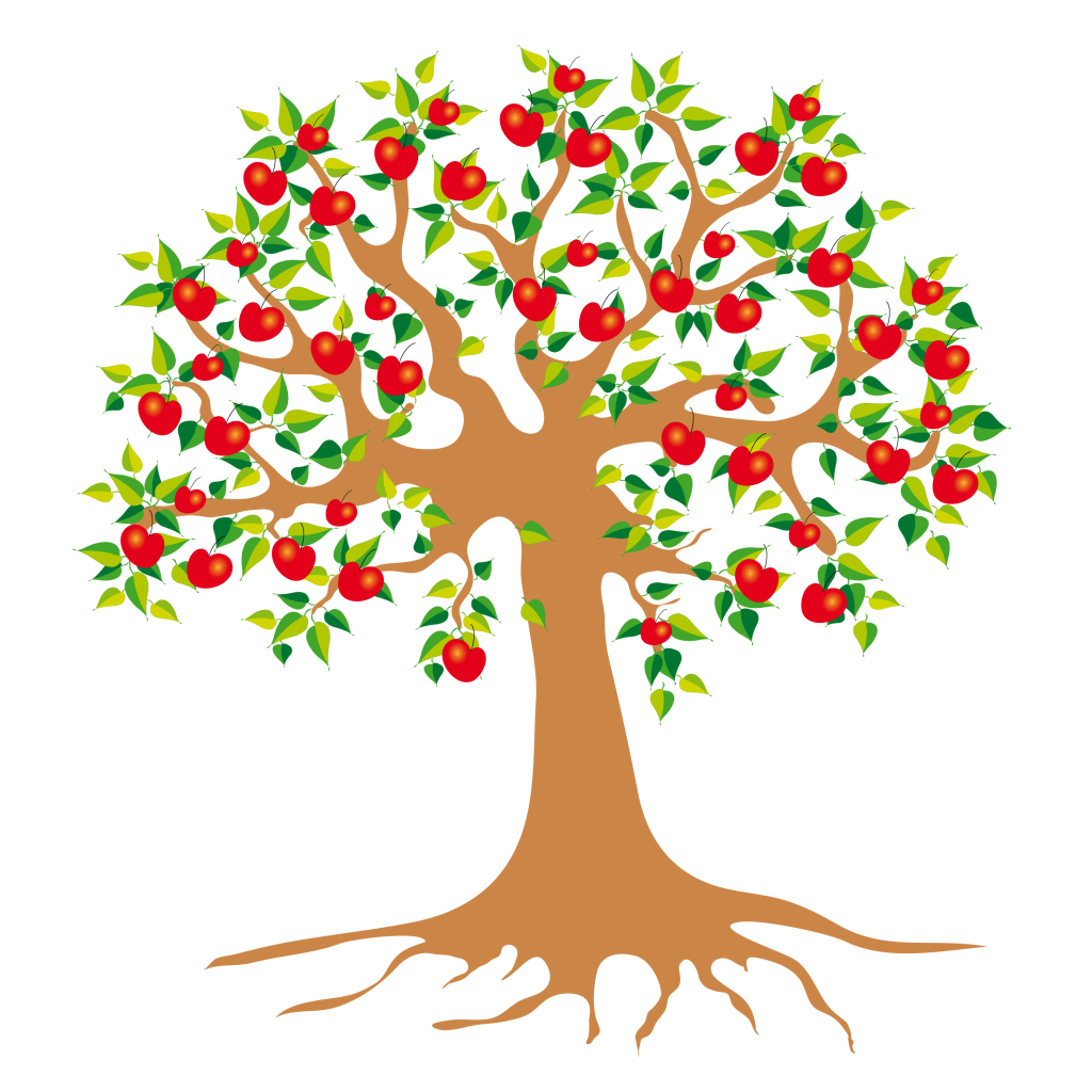Apfelbaum im Herbst