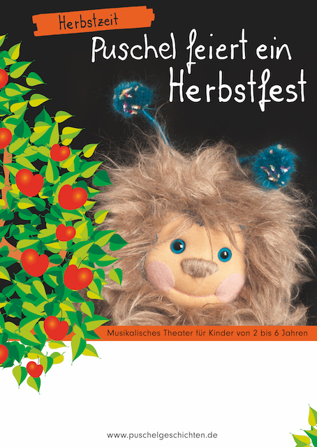 Plakat Puschel feiert ein Herbstfest